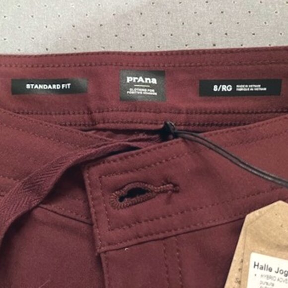 prAna Halle Joggers II in Maroon-8R-NWT - Picture 14 of 15
